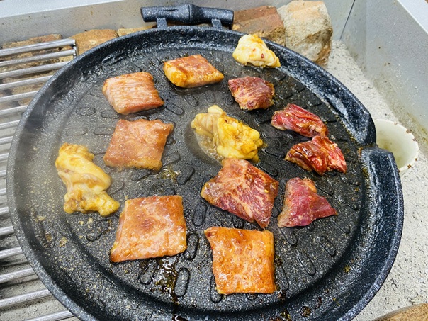 炭火焼いこい　焼いた肉