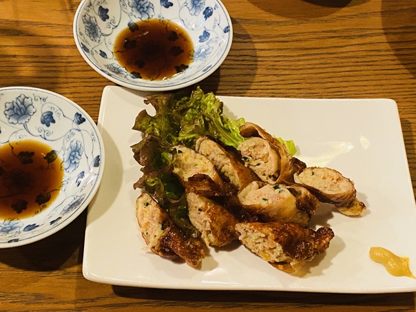 柚子家 鶏皮餃子