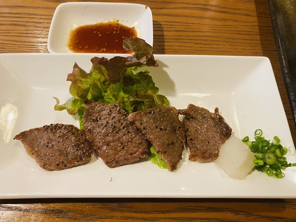 柚子家 和牛カルビ網焼き