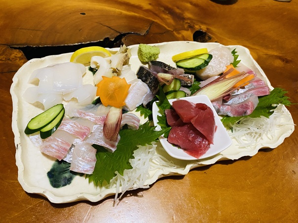 刺身の盛り合わせ