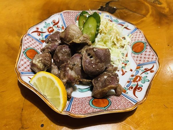 砂ずり（塩焼き・唐揚げ）