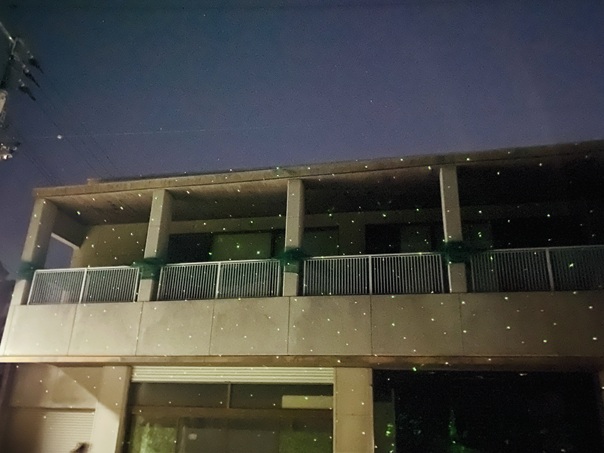 屋島ライトアップ＆プロジェクションマッピング　建物にもレーザーライト