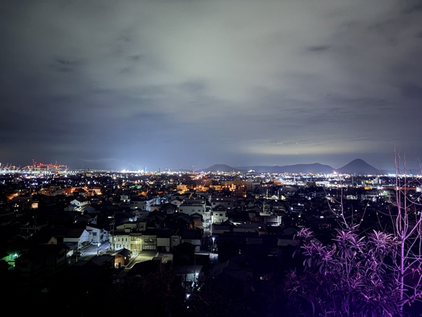 桃陵公園からの夜景