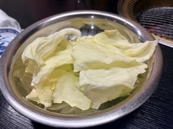 やきにく天嘉　キャベツ