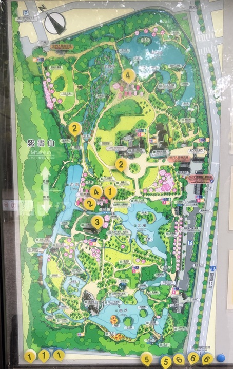 栗林公園 案内図