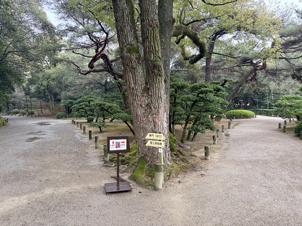 栗林公園 梅林案内
