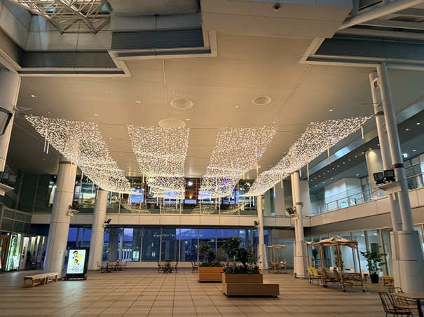 高松シンボルタワー ウィンターイルネーション デックスガレリア天井