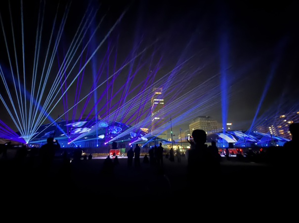 あなぶきアリーナ香川プロジェクションマッピング レーザー