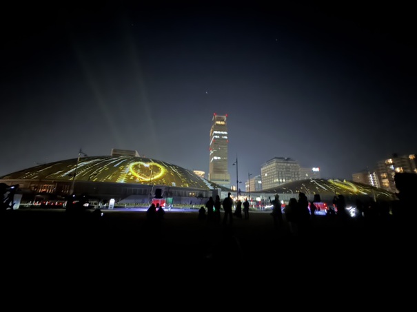 あなぶきアリーナ香川プロジェクションマッピング ハート