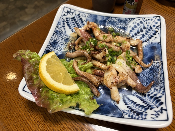 イカ下足バター焼き