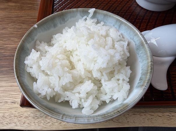 めん哲水 白ごはん