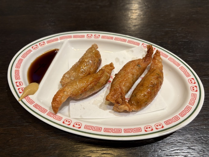 鶏皮餃子