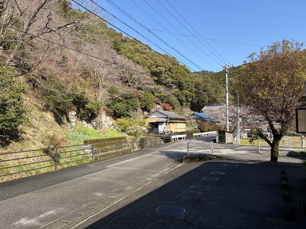猿田洞　資料館から見た