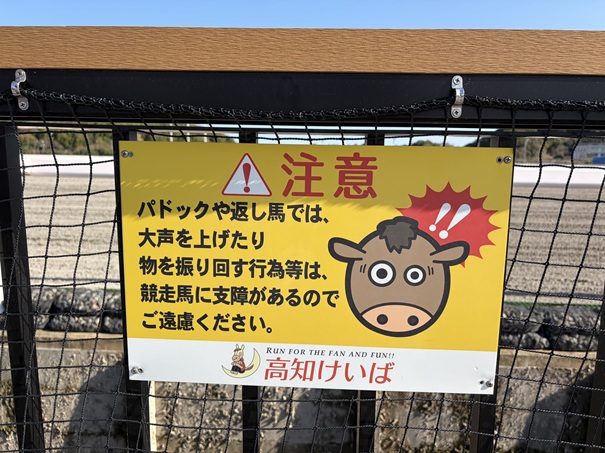 高知競馬 パドック注意事項