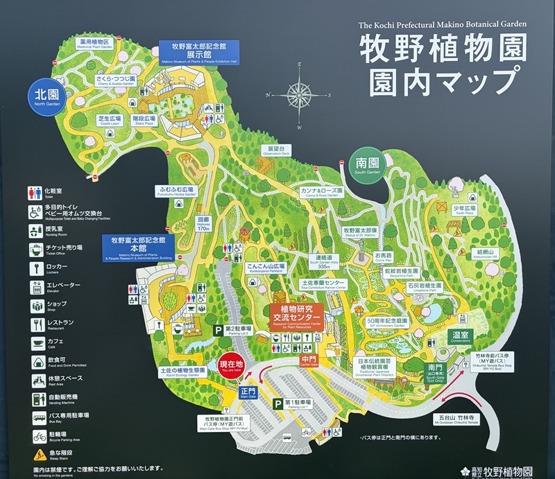 牧野植物園　マップ