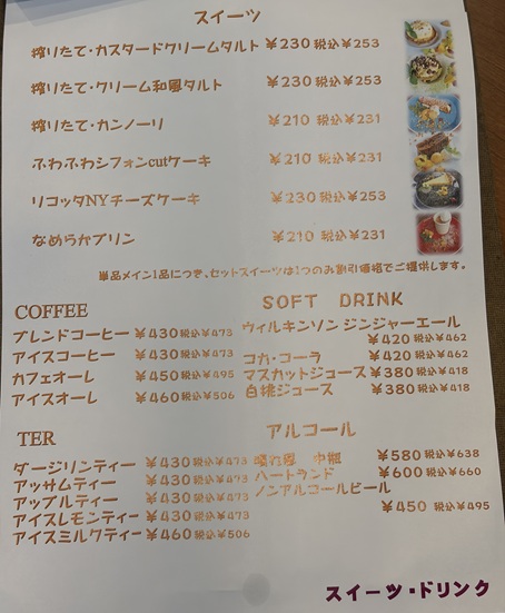 ANNEX TABLE　メニュー7
